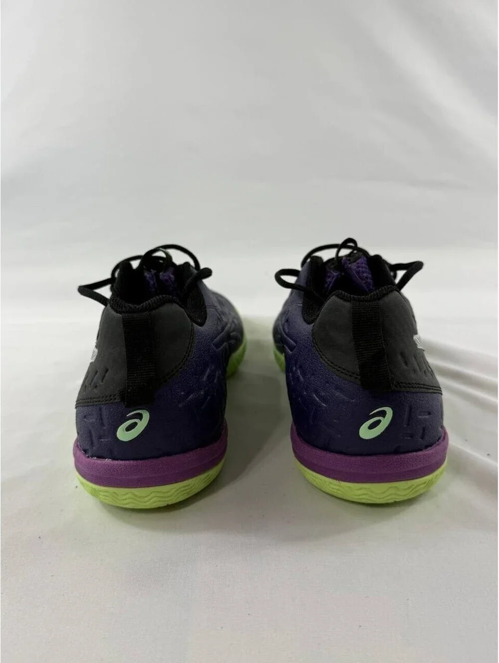 ASICS Court Shoes Mens 11.5 Indoor Volleyball Training Black Purple S567Y